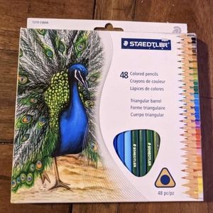 NEW- Triangular Colored Pencil Set- 48 colors
